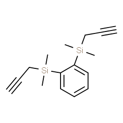 ChemSpider 2D Image | 1,2-Phenylenebis[dimethyl(2-propyn-1-yl)silane] | C16H22Si2