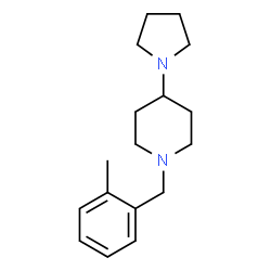 ChemSpider 2D Image | 1-(2-Methylbenzyl)-4-(1-pyrrolidinyl)piperidine | C17H26N2