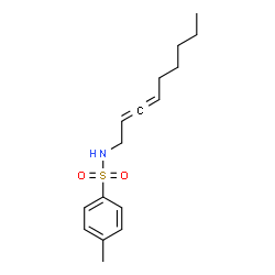 ChemSpider 2D Image | 4-Methyl-N-(2,3-nonadien-1-yl)benzenesulfonamide | C16H23NO2S