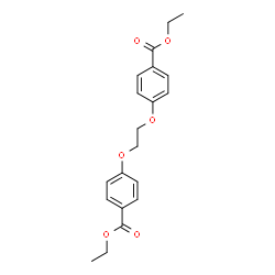 ChemSpider 2D Image | Diethyl 4,4'-[1,2-ethanediylbis(oxy)]dibenzoate | C20H22O6