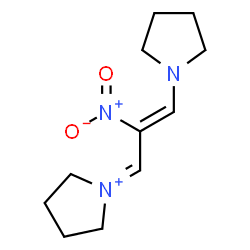 ChemSpider 2D Image | 1-[(2Z)-2-Nitro-3-(1-pyrrolidinyl)-2-propen-1-ylidene]pyrrolidinium | C11H18N3O2