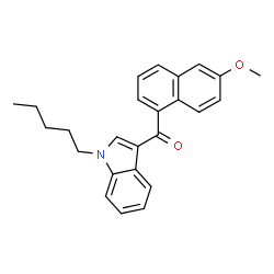 ChemSpider 2D Image | JWH 081 6-methoxynaphthyl isomer | C25H25NO2
