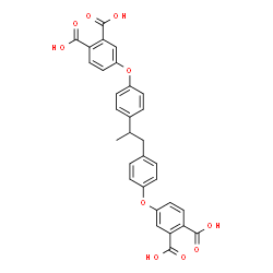 ChemSpider 2D Image | 4,4'-[1,2-Propanediylbis(4,1-phenyleneoxy)]diphthalic acid | C31H24O10