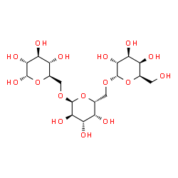 ChemSpider 2D Image | alpha-D-Galactopyranosyl-(1->6)-alpha-D-galactopyranosyl-(1->6)-alpha-D-glucopyranose | C18H32O16