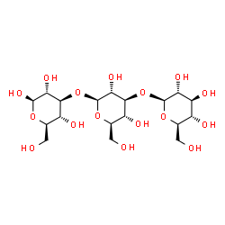 ChemSpider 2D Image | beta-D-Glucopyranosyl-(1->3)-beta-D-glucopyranosyl-(1->3)-beta-D-glucopyranose | C18H32O16