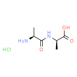 ChemSpider 2D Image | L-Alanyl-D-alanine hydrochloride (1:1) | C6H13ClN2O3