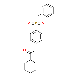 ChemSpider 2D Image | N-[4-(Phenylsulfamoyl)phenyl]cyclohexanecarboxamide | C19H22N2O3S