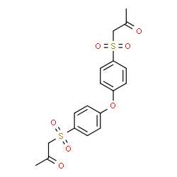 ChemSpider 2D Image | 1,1'-[Oxybis(4,1-phenylenesulfonyl)]diacetone | C18H18O7S2