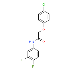 ChemSpider 2D Image | 2-(4-Chlorophenoxy)-N-(3,4-difluorophenyl)acetamide | C14H10ClF2NO2