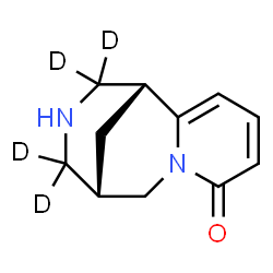 ChemSpider 2D Image | (1R,9R)-(10,10,12,12-~2~H_4_)-7,11-Diazatricyclo[7.3.1.0~2,7~]trideca-2,4-dien-6-one | C11H10D4N2O