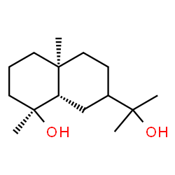 ChemSpider 2D Image | (1S,4aS,8aS)-7-(2-Hydroxy-2-propanyl)-1,4a-dimethyldecahydro-1-naphthalenol | C15H28O2