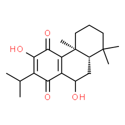 ChemSpider 2D Image | 7,12-Dihydroxyabieta-8,12-diene-11,14-dione | C20H28O4