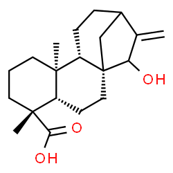 ChemSpider 2D Image | (5beta,8alpha,9beta,10alpha)-15-Hydroxykaur-16-en-18-oic acid | C20H30O3