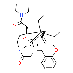 ChemSpider 2D Image | N,N-Diethyl-2-[(14Z,16S,17S)-4-(2-ethylbutanoyl)-2-oxo-12-oxa-1,4-diazatricyclo[14.3.1.0~6,11~]icosa-6,8,10,14-tetraen-17-yl]acetamide | C29H43N3O4