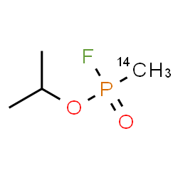 ChemSpider 2D Image | Isopropyl (~14~C)methylphosphonofluoridate | C314CH10FO2P