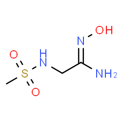 ChemSpider 2D Image | (1Z)-N'-Hydroxy-2-[(methylsulfonyl)amino]ethanimidamide | C3H9N3O3S
