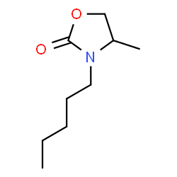 ChemSpider 2D Image | 4-Methyl-3-pentyl-1,3-oxazolidin-2-one | C9H17NO2