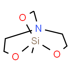 ChemSpider 2D Image | 1-Methyl-2,8,9-trioxa-5-aza-1-silabicyclo[3.3.2]decane | C6H13NO3Si