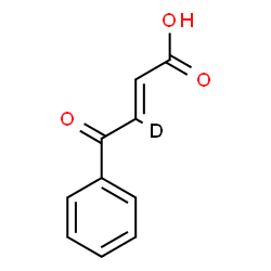 ChemSpider 2D Image | (2E)-4-Oxo-4-phenyl(3-~2~H)-2-butenoic acid | C10H7DO3