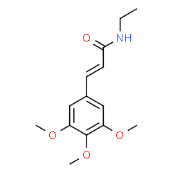 ChemSpider 2D Image | (2E)-N-Ethyl-3-(3,4,5-trimethoxyphenyl)acrylamide | C14H19NO4