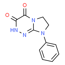 ChemSpider 2D Image | 8-Phenyl-2,6,7,8-tetrahydroimidazo[2,1-c][1,2,4]triazine-3,4-dione | C11H10N4O2