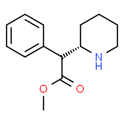 ChemSpider 2D Image | Methyl (2S)-phenyl[(2S)-2-piperidinyl]acetate | C14H19NO2