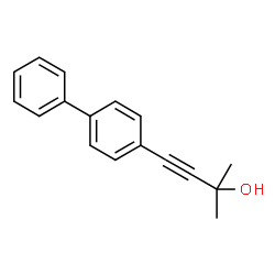 ChemSpider 2D Image | 4-(4-Biphenylyl)-2-methyl-3-butyn-2-ol | C17H16O