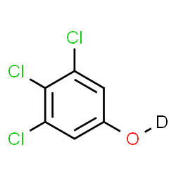 ChemSpider 2D Image | 3,4,5-Trichloro(O-~2~H)phenol | C6H2DCl3O