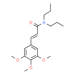 ChemSpider 2D Image | (2E)-N,N-Dipropyl-3-(3,4,5-trimethoxyphenyl)acrylamide | C18H27NO4