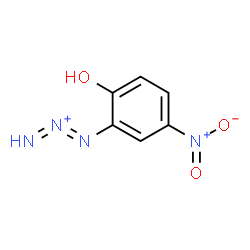 ChemSpider 2D Image | 1-(2-Hydroxy-5-nitrophenyl)-1,2-triazadien-2-ium | C6H5N4O3