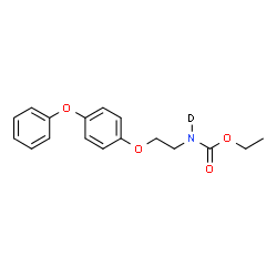 ChemSpider 2D Image | Ethyl [2-(4-phenoxyphenoxy)ethyl](~2~H)carbamate | C17H18DNO4