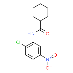 ChemSpider 2D Image | N-(2-Chloro-5-nitrophenyl)cyclohexanecarboxamide | C13H15ClN2O3