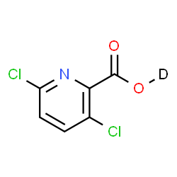ChemSpider 2D Image | 3,6-Dichloro-2-pyridine(~2~H)carboxylic acid | C6H2DCl2NO2