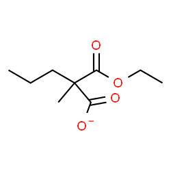 ChemSpider 2D Image | 2-(Ethoxycarbonyl)-2-methylpentanoate | C9H15O4