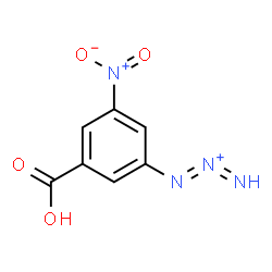 ChemSpider 2D Image | 1-(3-Carboxy-5-nitrophenyl)-1,2-triazadien-2-ium | C7H5N4O4