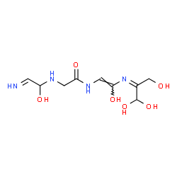 ChemSpider 2D Image | N~2~-(1-Hydroxy-2-iminoethyl)-N-{(Z)-2-hydroxy-2-[(Z)-(1,1,3-trihydroxy-2-propanylidene)amino]vinyl}glycinamide | C9H16N4O6