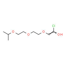 ChemSpider 2D Image | (Z)-1-Chloro-2-[2-(2-isopropoxyethoxy)ethoxy]ethenol | C9H17ClO4