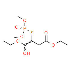 ChemSpider 2D Image | Ethyl (3Z)-3-[(dimethoxyphosphoryl)sulfanyl]-4-ethoxy-4-hydroxy-3-butenoate | C10H19O7PS