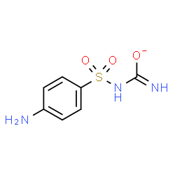 ChemSpider 2D Image | N-[(4-Aminophenyl)sulfonyl]carbamimidate | C7H8N3O3S