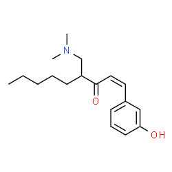 ChemSpider 2D Image | (1Z)-4-[(Dimethylamino)methyl]-1-(3-hydroxyphenyl)-1-nonen-3-one | C18H27NO2