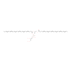 ChemSpider 2D Image | 3-{[(2,3-Dihydroxypropoxy)(hydroxy)phosphoryl]oxy}-2-[(4E,7E,10E,13E,16E,19E)-4,7,10,13,16,19-docosahexaenoyloxy]propyl (4E,7E,10E,13E,16E,19E)-4,7,10,13,16,19-docosahexaenoate | C50H75O10P
