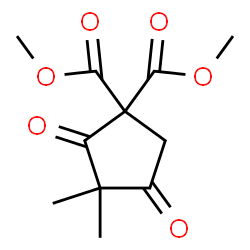 ChemSpider 2D Image | Dimethyl 3,3-dimethyl-2,4-dioxo-1,1-cyclopentanedicarboxylate | C11H14O6