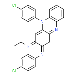 ChemSpider 2D Image | (2Z,3E)-N~2~,5-Bis(4-chlorophenyl)-N~3~-isopropyl-1,5-dihydro-2,3-phenazinediimine | C27H22Cl2N4