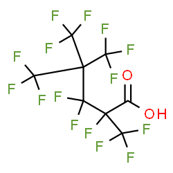 ChemSpider 2D Image | 2,3,3,5,5,5-Hexafluoro-2,4,4-tris(trifluoromethyl)pentanoic acid | C8HF15O2