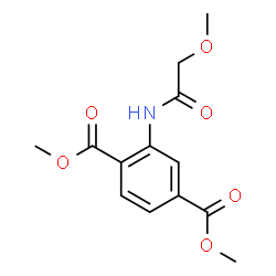 ChemSpider 2D Image | Dimethyl 2-[(methoxyacetyl)amino]terephthalate | C13H15NO6