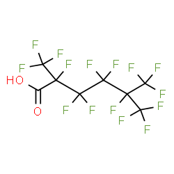 ChemSpider 2D Image | 2,3,3,4,4,5,6,6,6-Nonafluoro-2,5-bis(trifluoromethyl)hexanoic acid | C8HF15O2