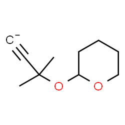 ChemSpider 2D Image | 3-Methyl-3-(tetrahydro-2H-pyran-2-yloxy)-1-butyn-1-ide | C10H15O2