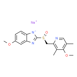 ChemSpider 2D Image | esomeprazole sodium | C17H18N3NaO3S