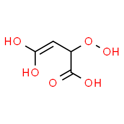 ChemSpider 2D Image | 2-Hydroperoxy-4,4-dihydroxy-3-butenoic acid | C4H6O6