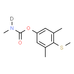 ChemSpider 2D Image | 3,5-Dimethyl-4-(methylsulfanyl)phenyl methyl(~2~H)carbamate | C11H14DNO2S